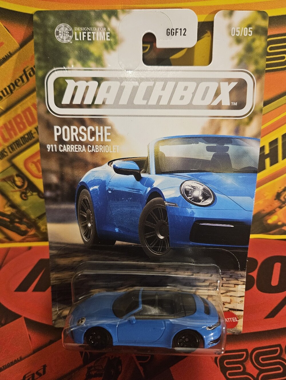 Matchbox Porsche 911 Carrera Cabriolet - Blue